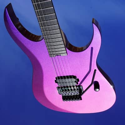 Schecter USA CUSTOM SHOP Sunset Extreme FR Blue-Purple Chameleon 6-String Electric Guitar w/ Black Tolex Hard Case image 1