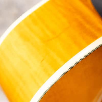 Epiphone 1957 SJ-200 Reissue Acoustic/Electric Guitar - Antique Natural with Hardshell Case imagen 10