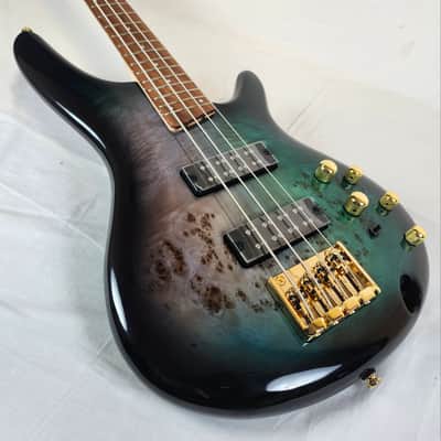 Ibanez SR400EPBDX SR Standard Bass, Poplar Burl Top, Tropical Seafloor Burst image 6