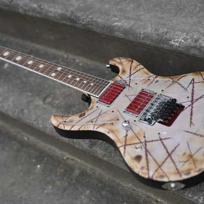 ESP E-II RZK-I Burnt Left Handed Signature - Distressed &amp; Burnt - Lefty(2) image 7