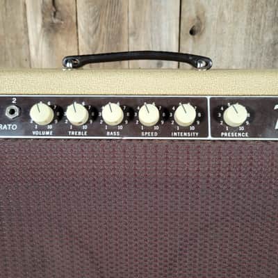Fender Twin 6GB 1961 - Rough Blonde Tolex Original, serviced, with original cover image 10