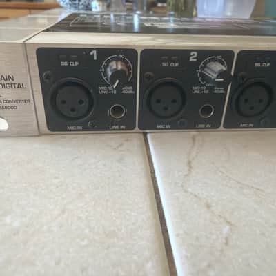 Behringer Ultragain Pro-8 Digital ADA8000 8-Channel Mic Preamp with A/D Converter 2000s - Black / Silver image 2