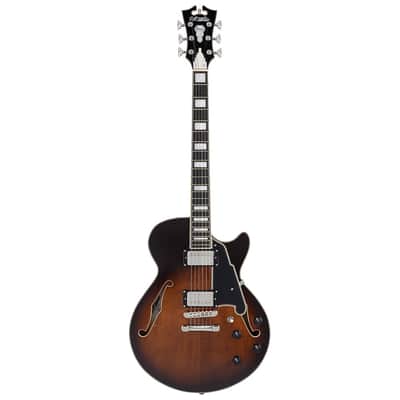 D'Angelico Premier SS Electric Guitar w/Gig Bag - Brown Burst - B-Stock image 2