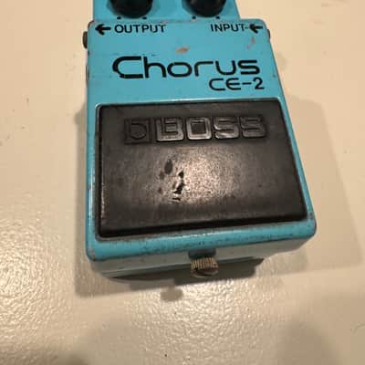 Boss CE-2 Long Dash Black Bottom Silver Screw 1980 - Blue image 1