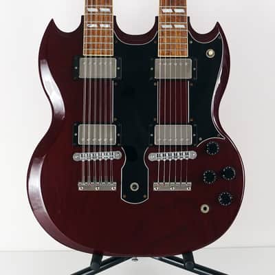 1992 Gibson EDS-1275 Double Neck SG Cherry Red with Original Hardshell Case image 1