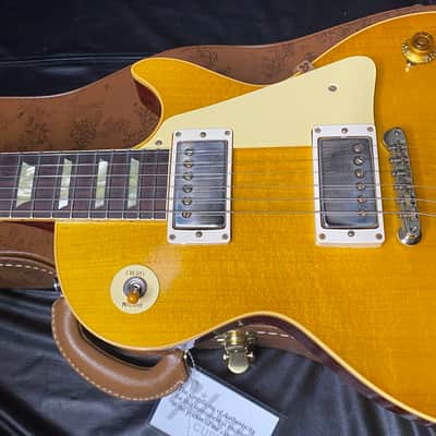 MINT! 2025 Gibson Les Paul Standard 58 Reissue VOS Custom Shop - Lemon Burst - Unplayed! Only 8.7 lbs! - Original Case image 6