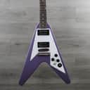 Epiphone Kirk Hammett 1979 Flying V Purple Metallic With Case