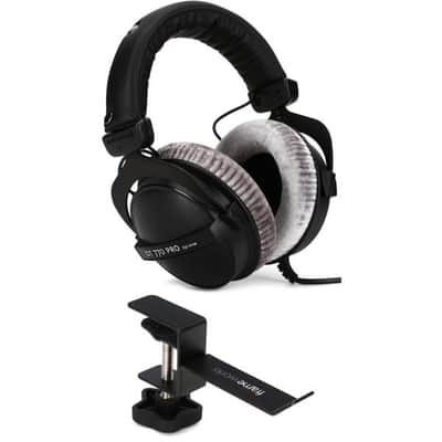 Beyerdynamic DT 770 Pro 250 ohm Closed-back Studio Mixing Headphones with Headphone Holder and Extension Cable image 2