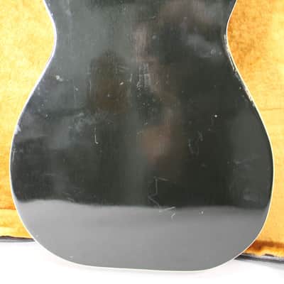 1983 Dobro Square Neck Lap Steel Acoustic Resonator Black w/OHSC image 4