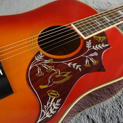 Morris MWH-03-RS MIJ Dreadnought Acoustic Guitar w/ Hard Case image 9