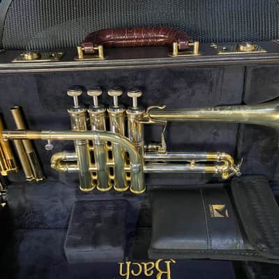 Bach Stradivarius AP190 Artisan Piccolo Trumpet Lacquer Osmun Blueprinted image 1