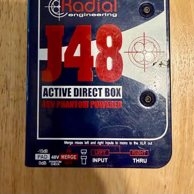 Radial J48 Active Direct Box 2010s - Blue image 1