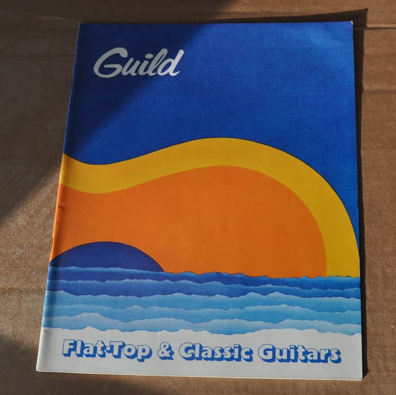 Guild flat-top and classic guitars vintage catalog booklet brochure. 1976? image 1