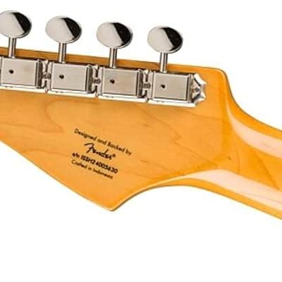 Squier Classic Vibe Duo-Sonic HS Electric Guitar. Laurel Fingerboard, Parchment Pickguard, Lake Placid Blue image 4