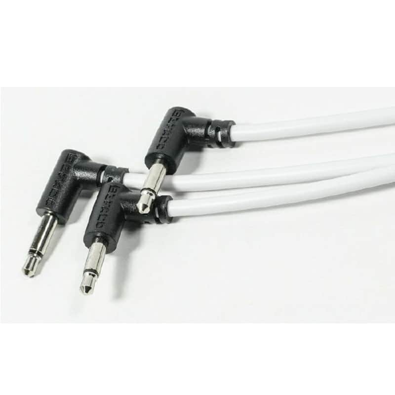 Befaco 3.3mm TS Right-Angled Mini-Jack Plug Patch Cables (1.0m, pack of 4) image 1