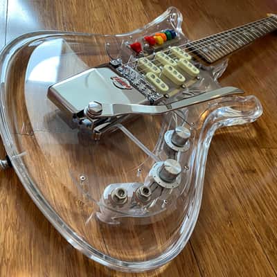 Very Rare 1990's Japanese Teisco Spectrum 5 Acrylic with OHSC. 100 built Worldwide image 2