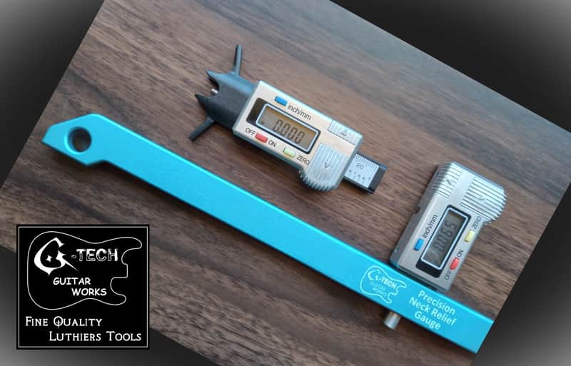 Set of 2 - Digital Action Gauge & Digital Neck Relief Gauge - G-Tech Guitar Works imagen 1