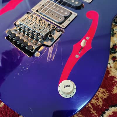 1999 Ibanez Japan PGM30 Paul Gilbert Signature Model (Jewel Blue) w/ Reverse Headstock, Lo-TRS II Tremolo, MIJ image 7