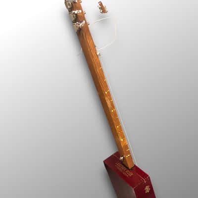 Leather Rose 3-String Slide Acoustic/Electric Guitar image 12