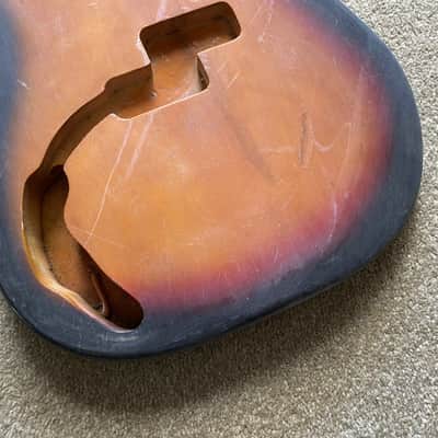Sunburst Left Handed Precision Bass Style Basswood Body image 2