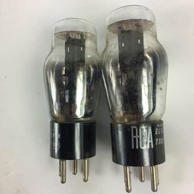 Lot of 2 : Type 80 RCA Radiotron Electron Silvertone 1 Vacuum Tubes 604 630 image 1