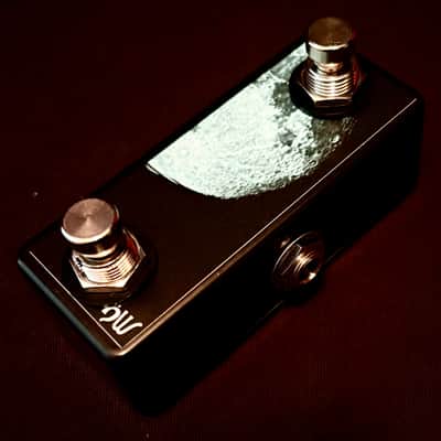 Saturnworks Handcrafted Black Double Switch with Normally Closed Soft Touch Momentary Switches + a Switchcraft USA TRS Jack - for Boss Devices