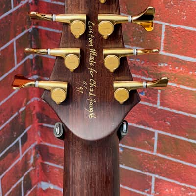 Conklin Faught Custom Sidewinder 7-String Bass 1997 fabulous Zebrawood Special Order an insane bass. image 6