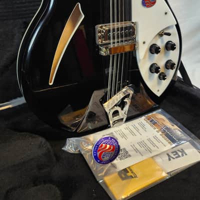 Rickenbacker 360 Jetglo 12-String Semi-Hollow Guitar, Stereo, HSC image 5