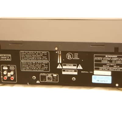 Pioneer Stereo Double Cassette Tape Deck CT-W801R Song Search Dual Recording Mic Inputs New Belts G image 2