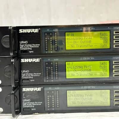 SHURE UR4D L3 638-698 MHZ DUAL WIRELESS RECEIVER #5020 (FOR ONE ONLY) THS image 9