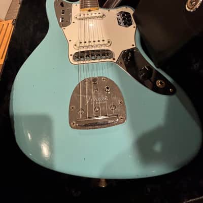 Fender Custom Shop 1966 Jaguar Journeyman Relic, Aged Daphne Blue, w/Painted Headcap and Lollars HSC 2020 image 16