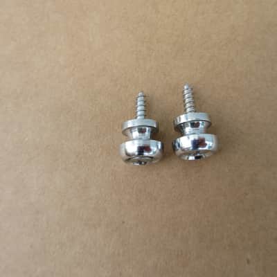 1960s 70s Teisco Marquis Guitar Strap Buttons Wth Screws Kay Aria Univox Japan image 3