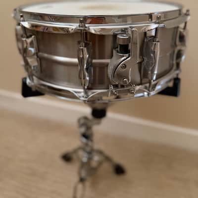 Yamaha RLS-1455 Recording Custom 5.5x14" Stainless Steel Snare Drum 2016 - Present - Silver/Chrome image 2