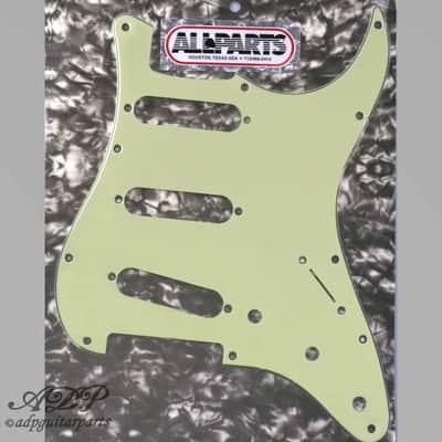 Pickguard Stratocaster Mint Green 3 ply 11holes '62 Pattern .090