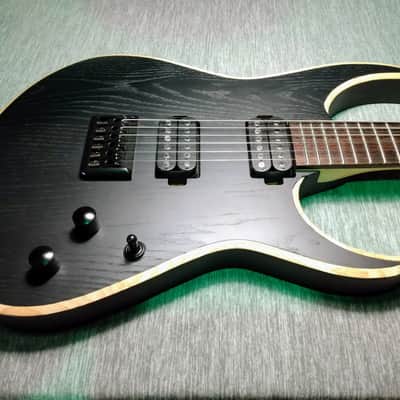 10S Metal Electric Guitar Ash Body and 5-Piece Neck  in Satin Black image 3