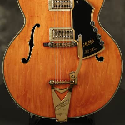 1973 Gretsch 7690 Super Chet Autumn Red Stain faded Orange image 1