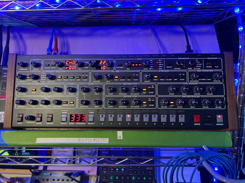 Sequential Prophet-6 Desktop 6-Voice Polyphonic Synthesizer 2018 - 2020 - Black with Wood Sides image 1