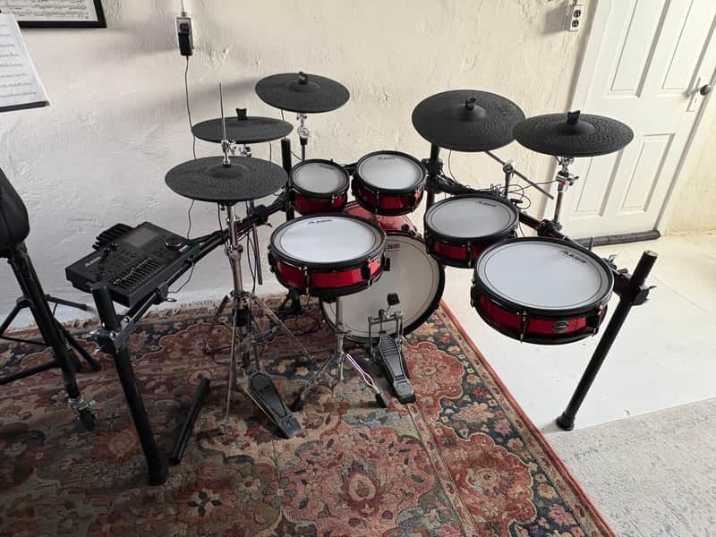 Alesis Strike Pro Special Edition Electronic Drum Set 2010s - Black / Red image 1