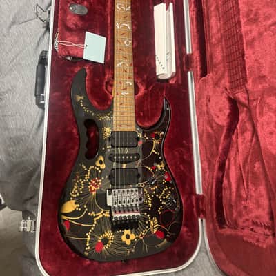 Ibanez JEM77-FP2 Steve Vai Signature 2010 - 2018 - Black Floral Pattern 2 image 1