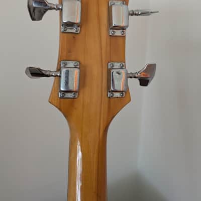 1970s Epiphone ET-280 Short Scale Bass MIJ Matsumoku - Natural Stripped / Select by EMG Modded (As-Is Seized Truss Rod / Wiring Project) image 16