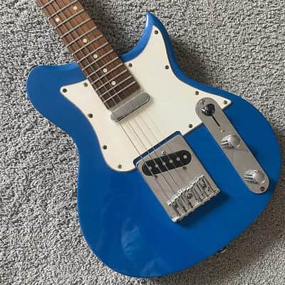 Blue Mini Electric Guitar, Solid Basswood Body, Maple Neck, Rosewood Fingerboard image 1