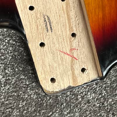 G&L Tribute JB-2 bass body sunburst asbh image 2