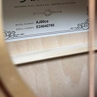 Alvarez AJ80CE Jumbo Cutaway with Electronics  - Natural image 2