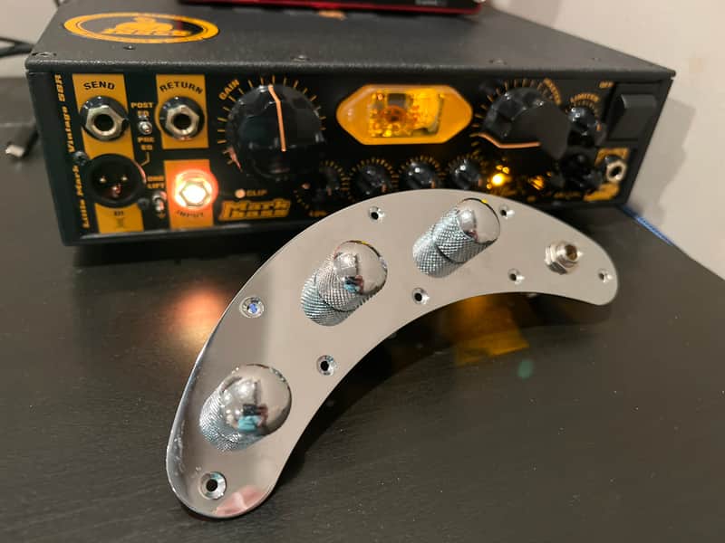 Boscoe MMSR77 control plate kit - Classic Late 1970s Music Man StingRay 2-band Preamp Replica Kit - designed to vintage specifications, but with modern manufacturing! image 1