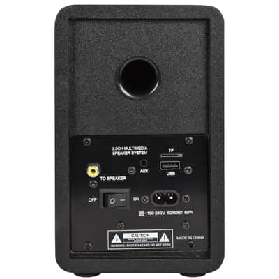 AV Link ABS35 Bluetooth Bookshelf Speakers, Black image 6