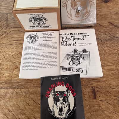 Charlie Stringer’s Snarling Dogs Effects Pedal  Tweed E Dog Mid 90’s - Chrome image 8