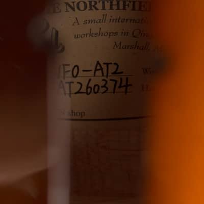 Northfield NFO-AT2 carved top Octave Mandolin (2026), ser. #AT260374, original molded hard shell case. image 13