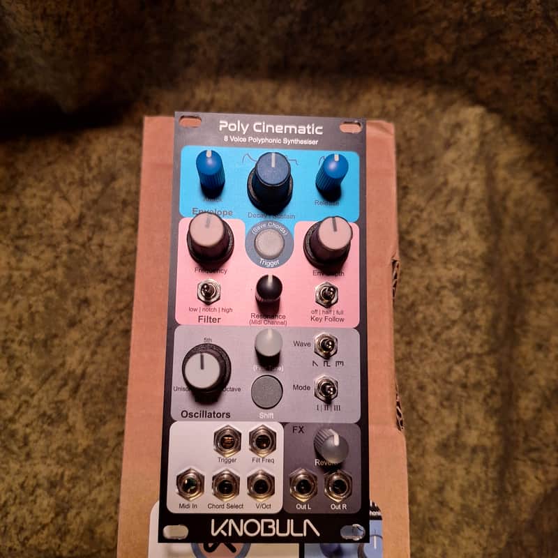 Knobula Poly Cinematic 8-Voice Polyphonic Synthesizer Eurorack Module 2022 - Present - Multi-Color image 1