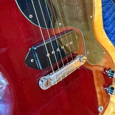 Gibson Custom Shop '63 SG Junior Reissue Lightning Bar 2020 - Present - Cherry Red image 3