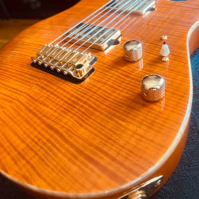 Suhr Modern Trans Amber Maple Flame image 21